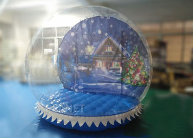 PVC Inflatable Salju Globe Yard, Dekorasi Untuk Iklan 3 Tahun Garansi