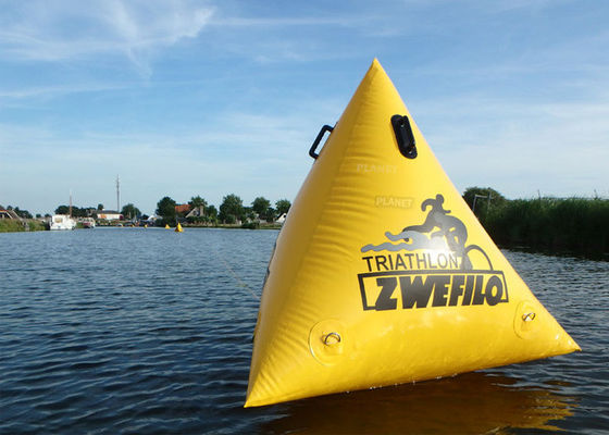 PVC Triangle Inflatable Marker Buoy / Penanda Pelampung Berenang Untuk Laut