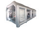 6x4x3m UV Resistant Silver Inflatable Car Spray Booth Painting Station Untuk Lukisan Mobil