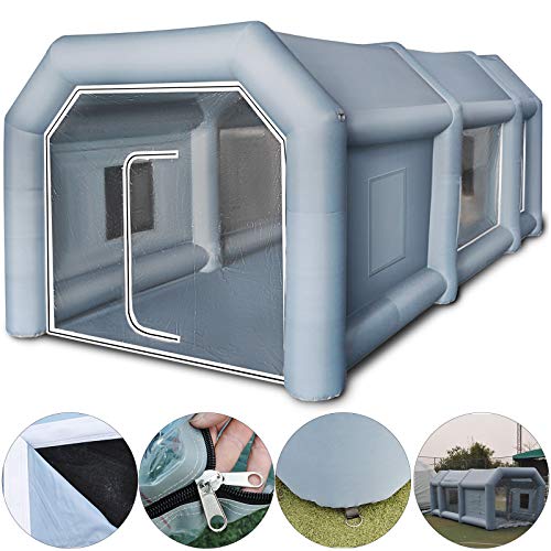 Berkualitas Tinggi Portable Inflatable Spray Paint Booth Tent Oxford Inflatable Cabin Paint Booth untuk Mobil 0