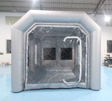 Berkualitas Tinggi Portable Inflatable Spray Paint Booth Tent Oxford Inflatable Cabin Paint Booth untuk Mobil 7