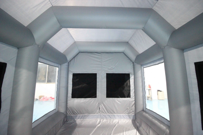 Berkualitas Tinggi Portable Inflatable Spray Paint Booth Tent Oxford Inflatable Cabin Paint Booth untuk Mobil 8