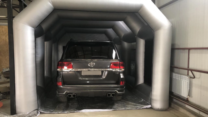 Berkualitas Tinggi Portable Inflatable Spray Paint Booth Tent Oxford Inflatable Cabin Paint Booth untuk Mobil 10