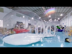 Tenda Gelembung Transparan Dengan Terowongan 2 Meter 0.8mm PVC Jelas