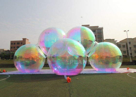 Multicolor Inflatable Mirror Sphere Balloon Untuk Dekorasi Natal