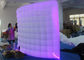 Booth Foto Inflatable Putih Besar Bentuk Melengkung Dengan Lampu Led Berwarna-warni