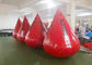 Warna Merah Inflatable Water Buoy 0,6 Mm PVC Tarpaulin Bahan Pencetakan Logo