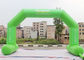 Green Custom Inflatable Arch Stitch Kencangkan Pita UV / Digital Printing