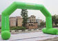 Green Custom Inflatable Arch Stitch Kencangkan Pita UV / Digital Printing