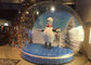 Custom LED 0.65mm PVC Inflatable Christmas Snow Globe
