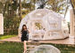 5M Jelas Gelembung Rumah Inflatable Jungle Lodge Ubud Igloo Bubble Lodge PVC Camping Hotel Tenda Inflatable Gelembung Tenda