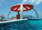 Peralatan Bermain Air Inflatable Floating Platforms Inflatable Water Floating Island Dengan Tenda Untuk Waktu Senggang