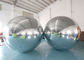 Double Layer PVC Silver Hanging Inflatable Floating Advertising Mirror Sphere Ball Untuk Dekorasi Panggung Natal