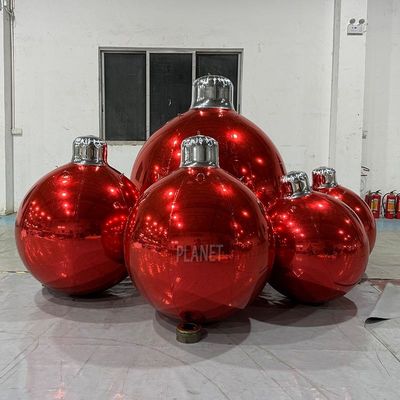 quality Giant Xmas Inflatable Natal Ornament Bola Cermin Bola menggantung inflatable Efek Cermin Ornament Bola factory